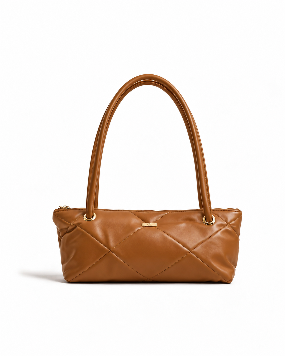 Solid Black Shoulder Bag