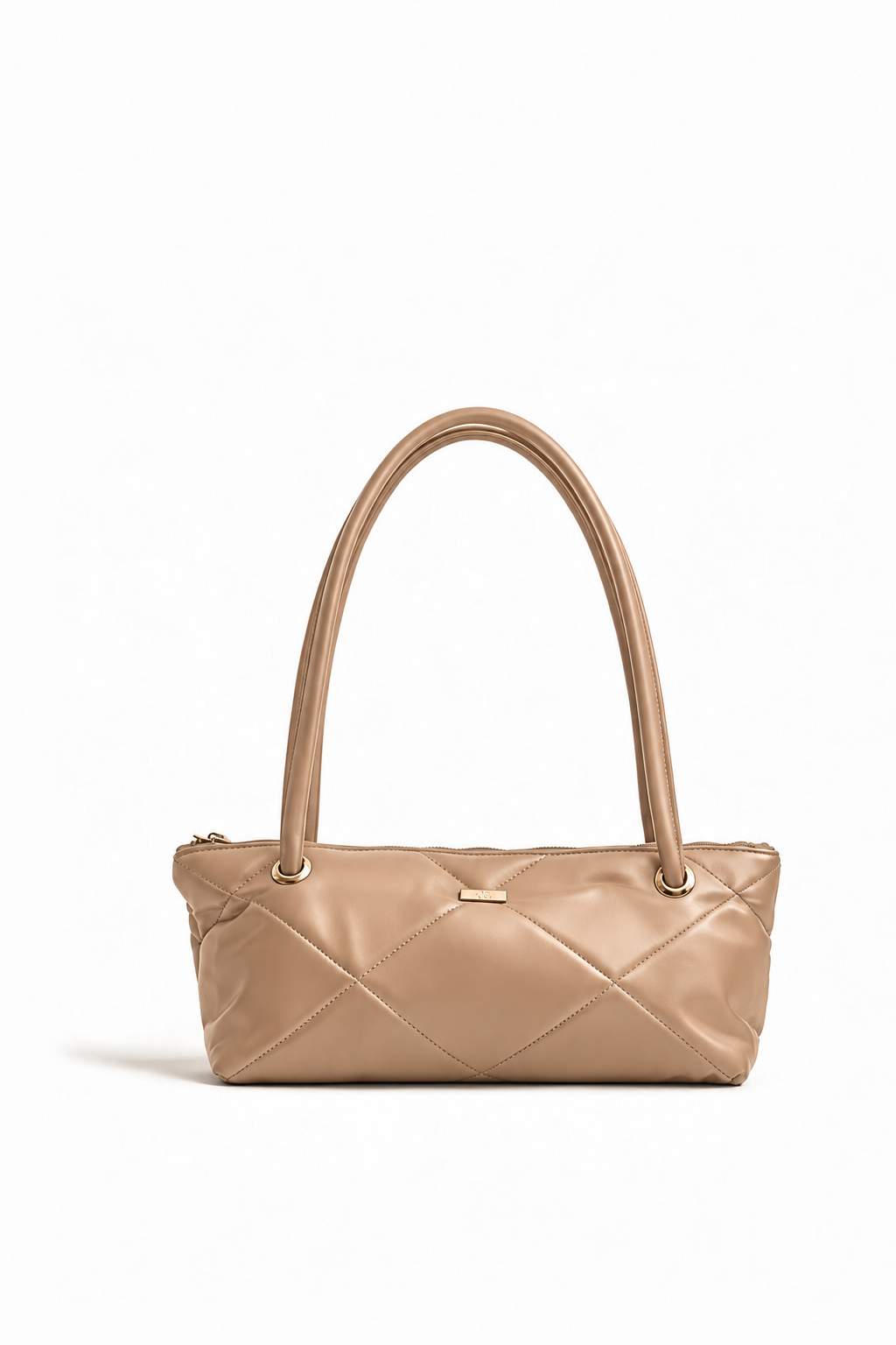Solid Black Shoulder Bag
