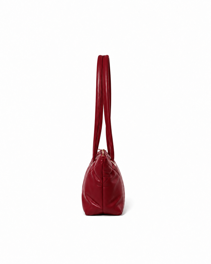 Solid Black Shoulder Bag