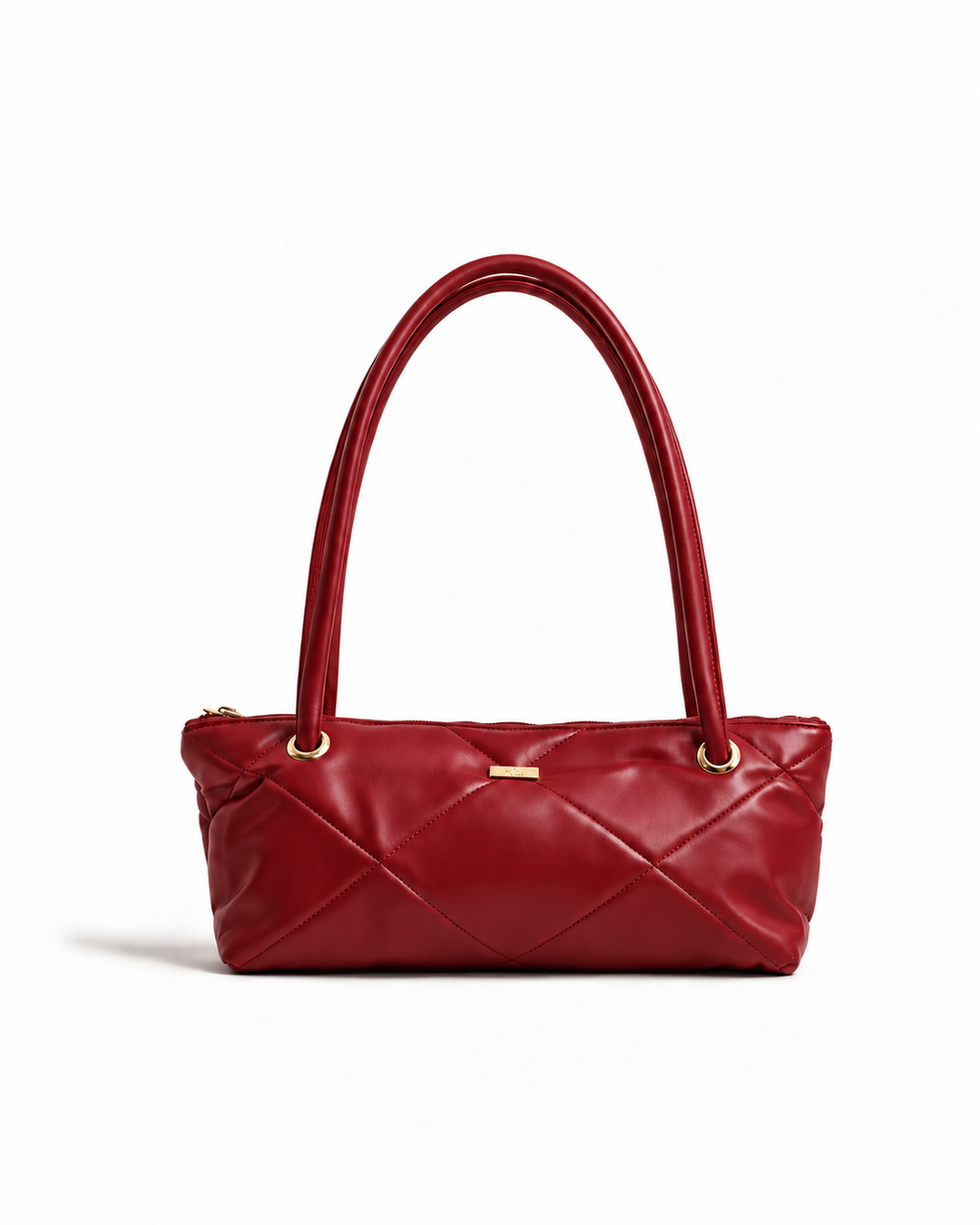 Solid Black Shoulder Bag