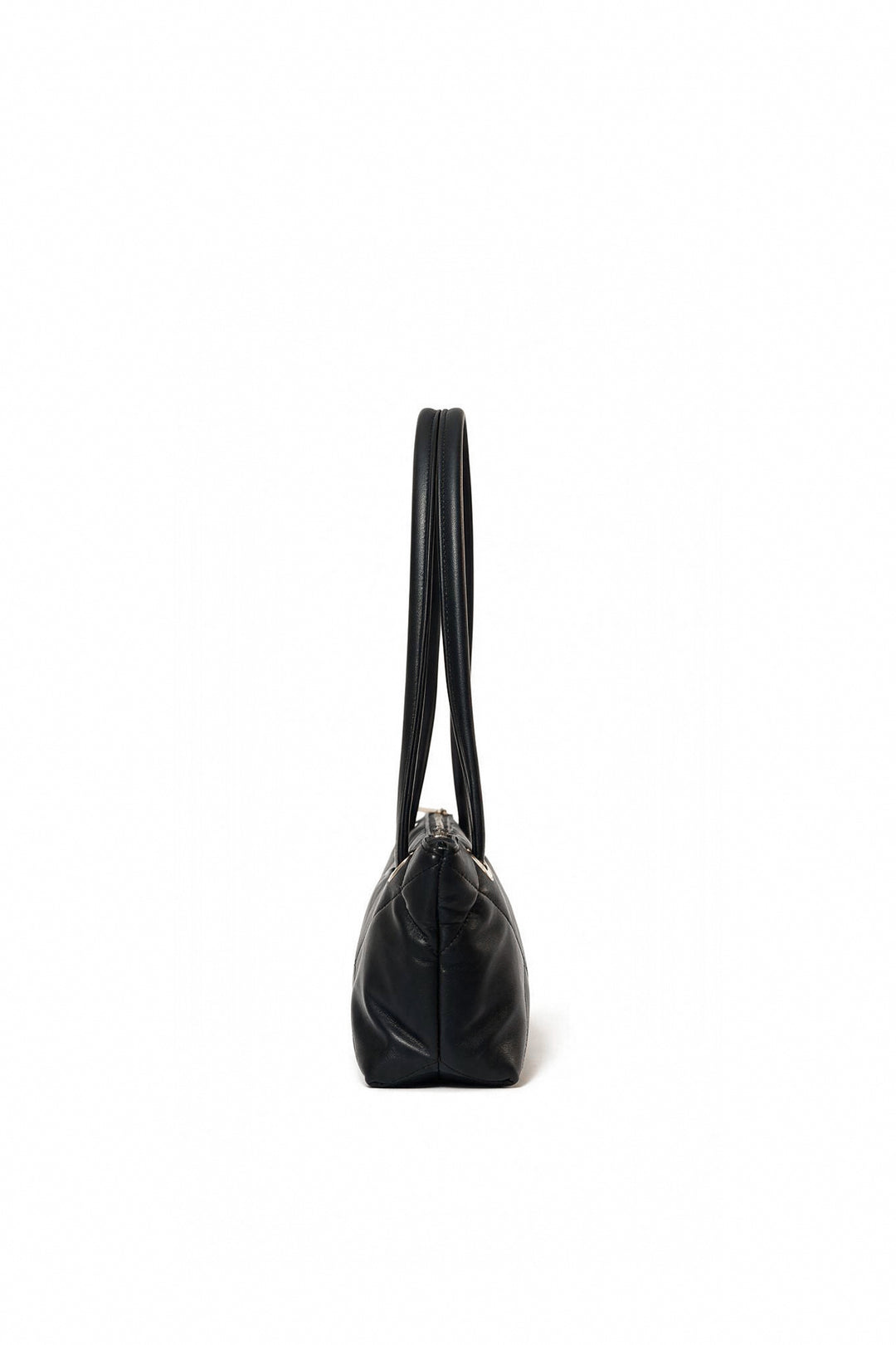Solid Black Shoulder Bag