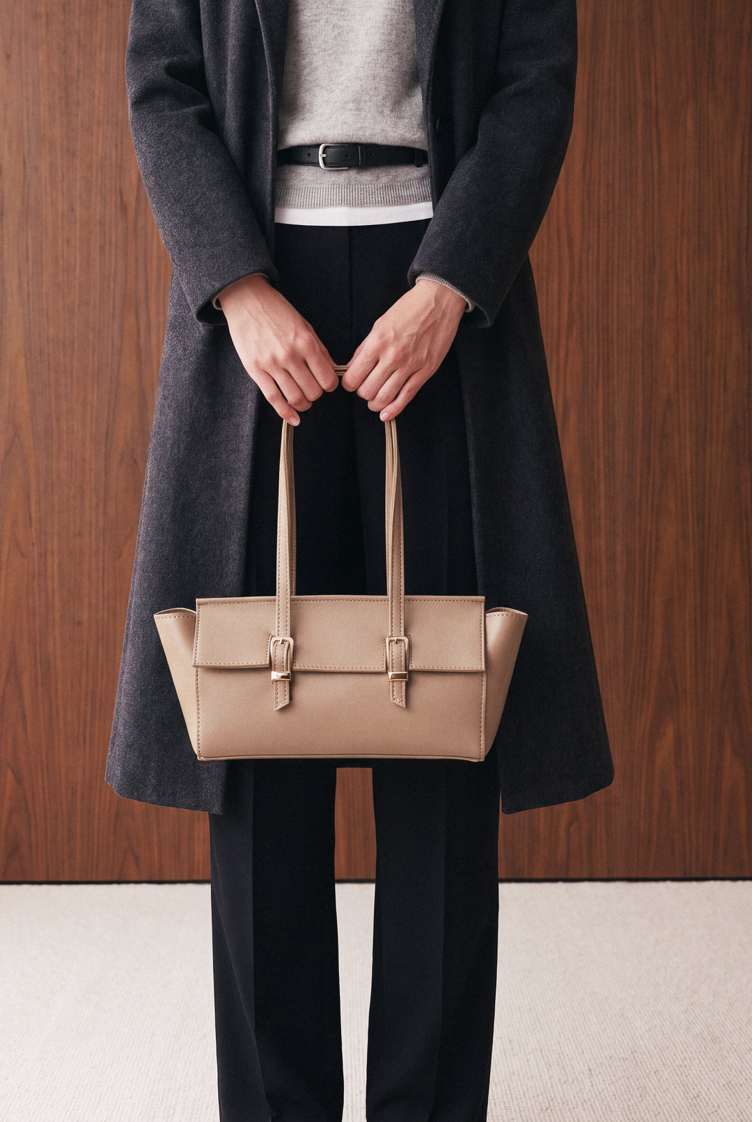 Beige Shoulder Bag