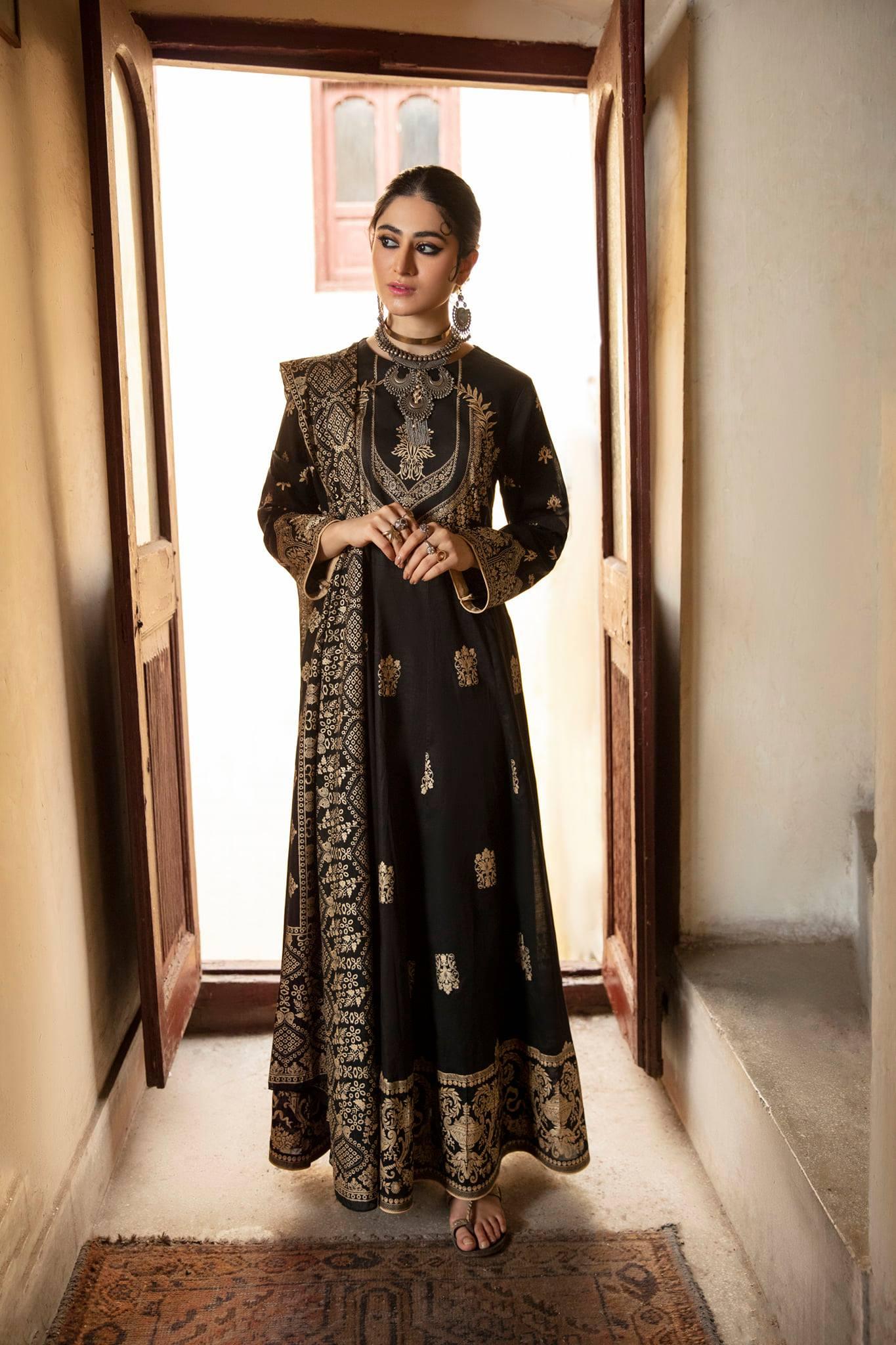 Buy Stylish Black Anarkali With Yellow Dupatta/party Wear Georgette Anarkali/indian  Salwar Suit/saree Online in India - Etsy | Designer anarkali dresses, Simple  dresses, Dress indian style